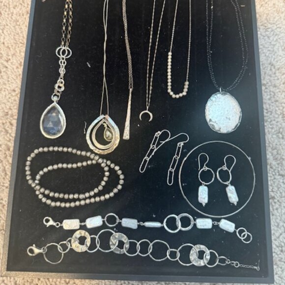 Sterling Silver Opulenza BUNDLE - Necklaces, Bracelets, Earrings - Picture 1 of 3